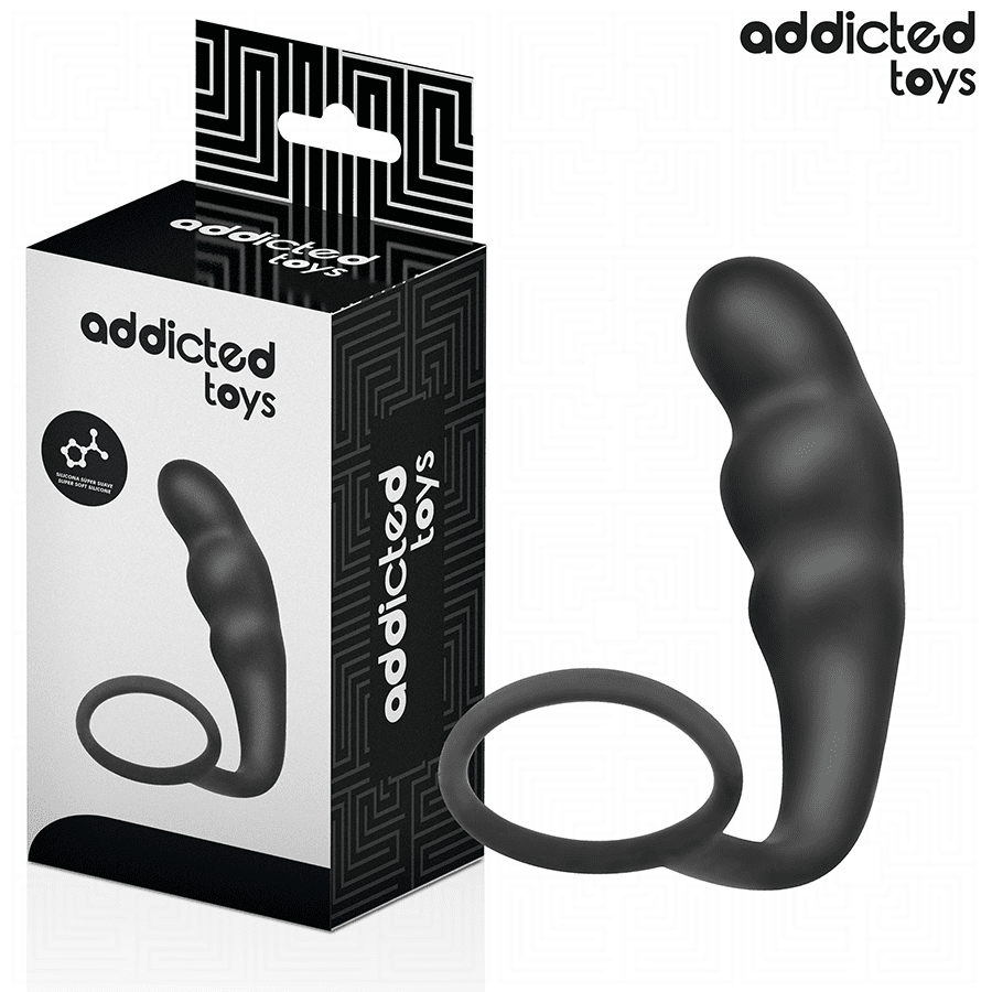 ADDICTED TOYS - PLUG ANAL CON ANILLO SILICONA MODELO 4